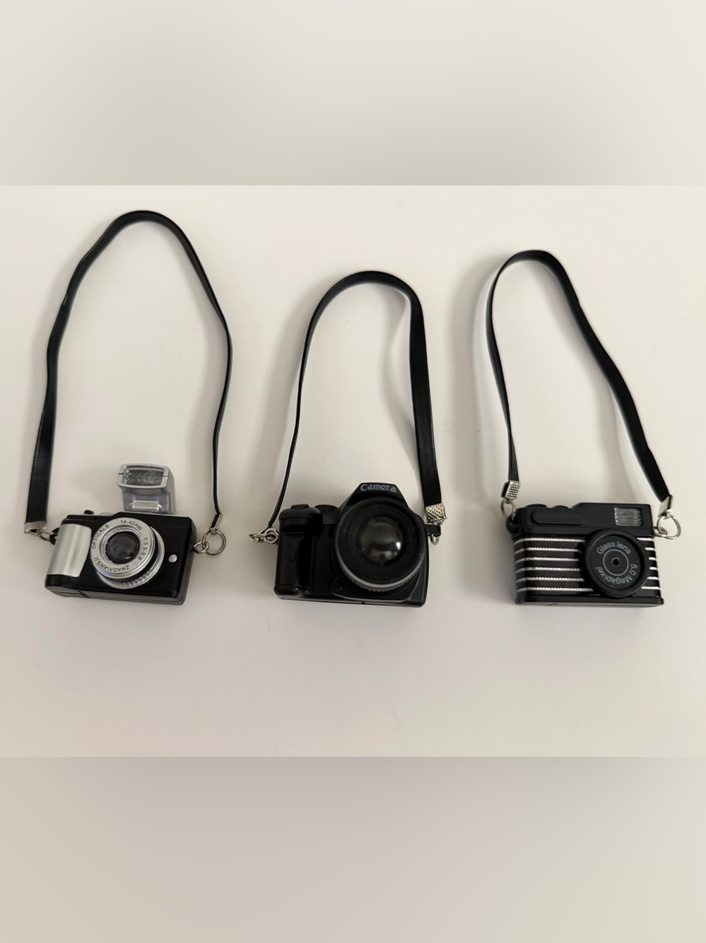 Vintage Miniature Camera Replicas- Decoration, Display, Key Chain Etc. New, Set